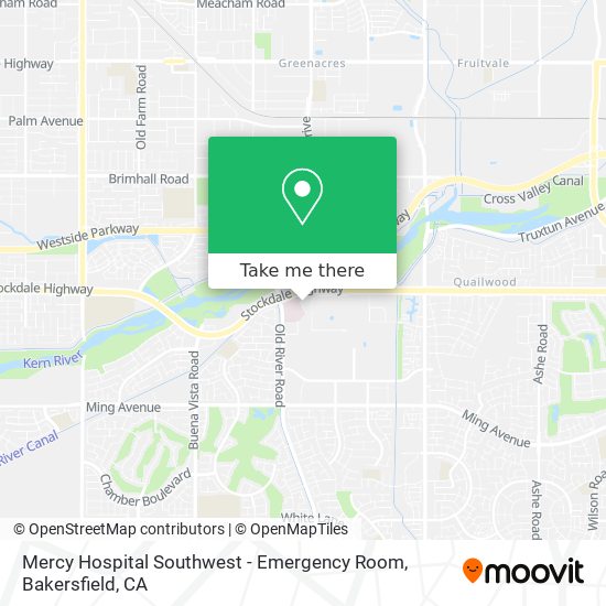 Mapa de Mercy Hospital Southwest - Emergency Room