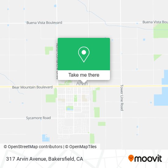 Mapa de 317 Arvin Avenue