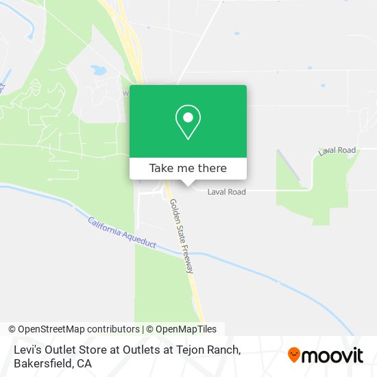 Levi's Outlet Store at Outlets at Tejon Ranch map