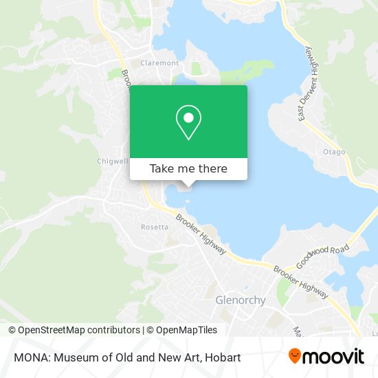 Mapa MONA: Museum of Old and New Art