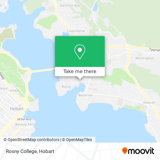 Mapa Rosny College