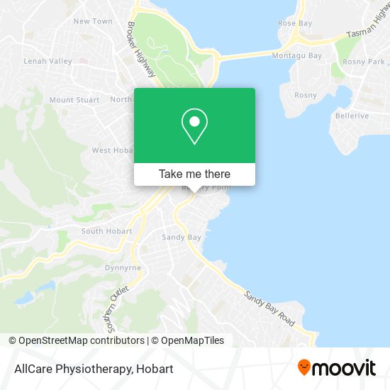 AllCare Physiotherapy map