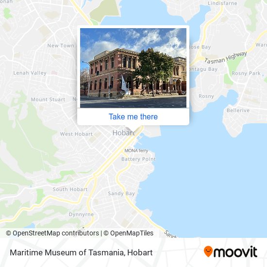Maritime Museum of Tasmania map