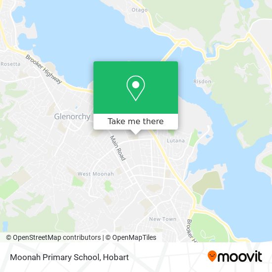Moonah Primary School map