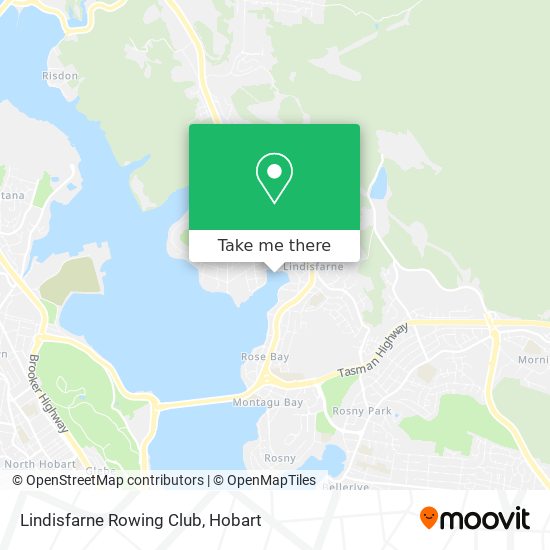 Lindisfarne Rowing Club map