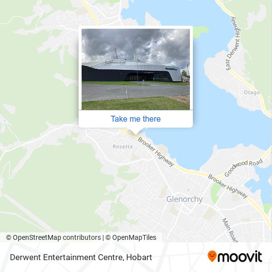 Mapa Derwent Entertainment Centre