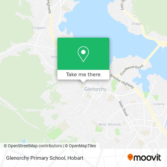 Mapa Glenorchy Primary School