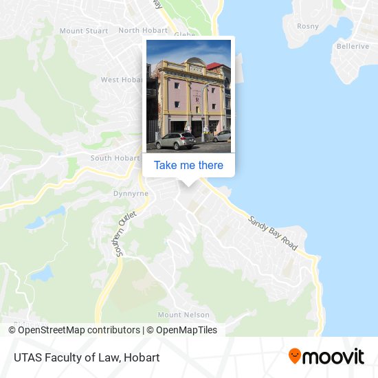UTAS Faculty of Law map
