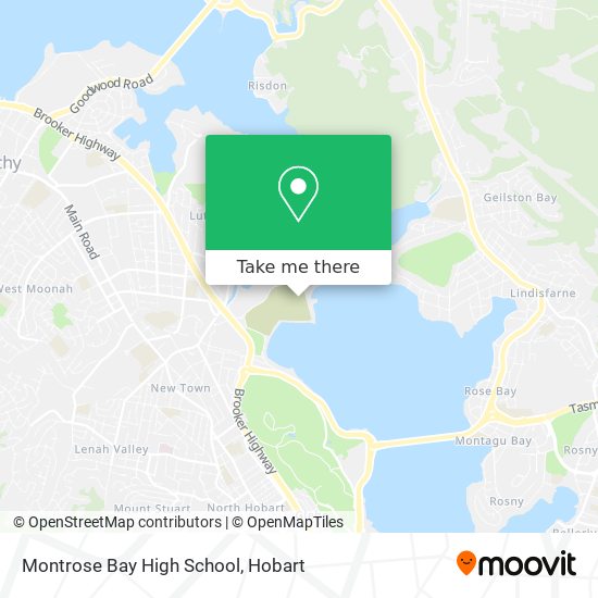 Mapa Montrose Bay High School