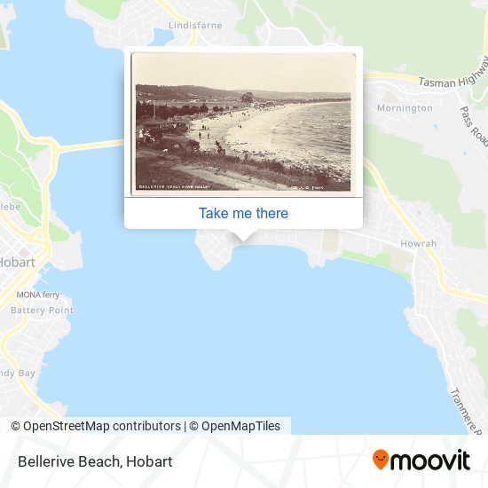 Mapa Bellerive Beach