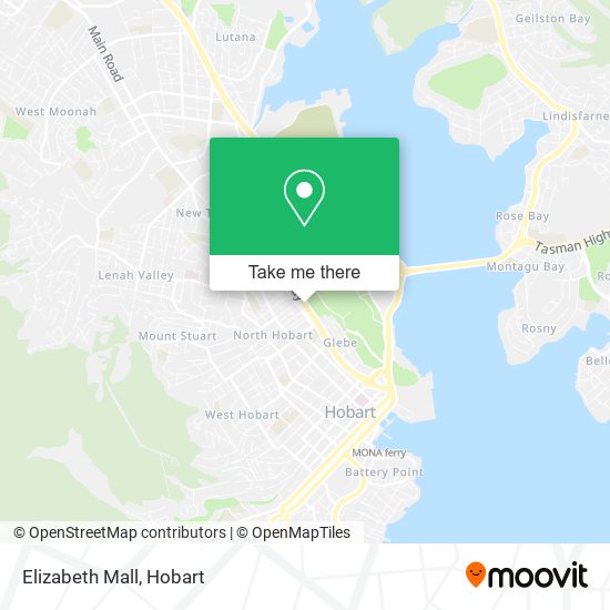 Mapa Elizabeth Mall