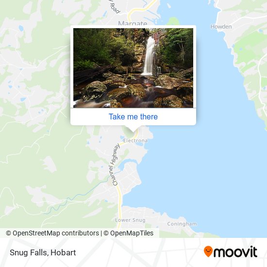 Snug Falls map