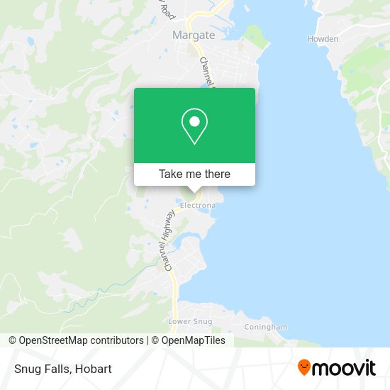 Snug Falls map