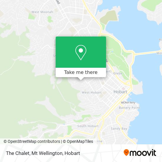 The Chalet, Mt Wellington map