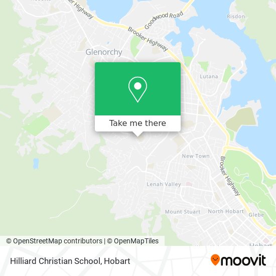 Hilliard Christian School map
