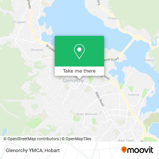 Mapa Glenorchy YMCA