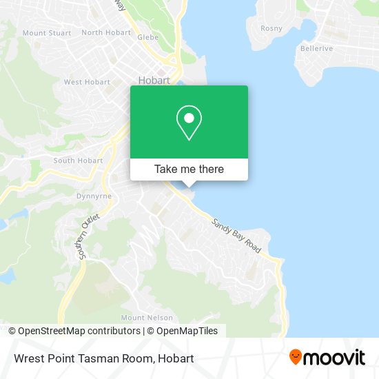 Wrest Point Tasman Room map