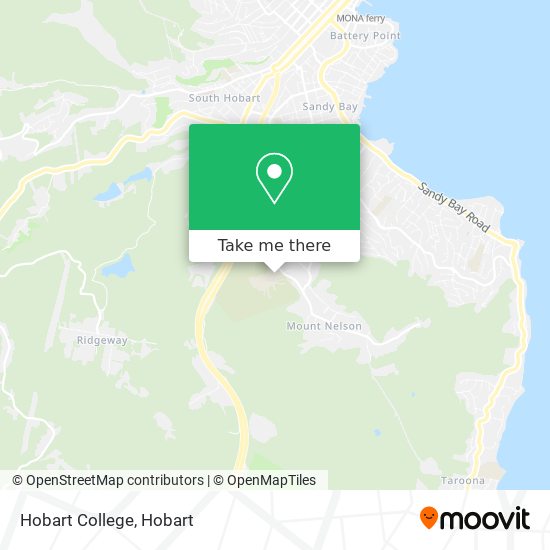 Hobart College map