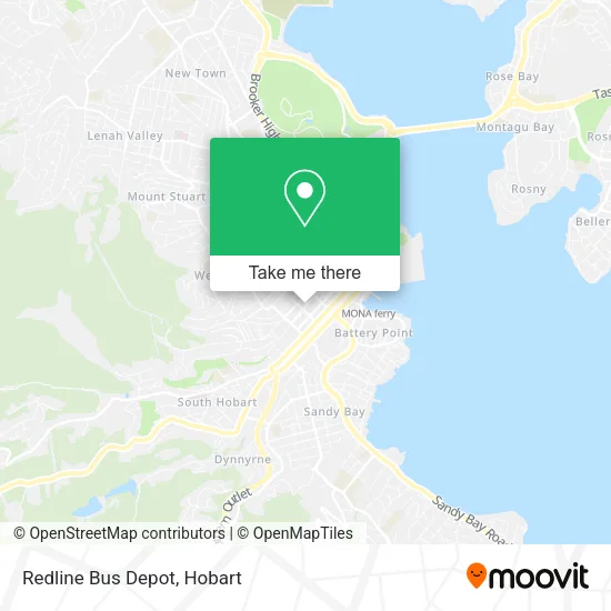 Redline Bus Depot map