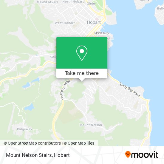 Mount Nelson Stairs map
