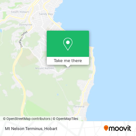 Mapa Mt Nelson Terminus