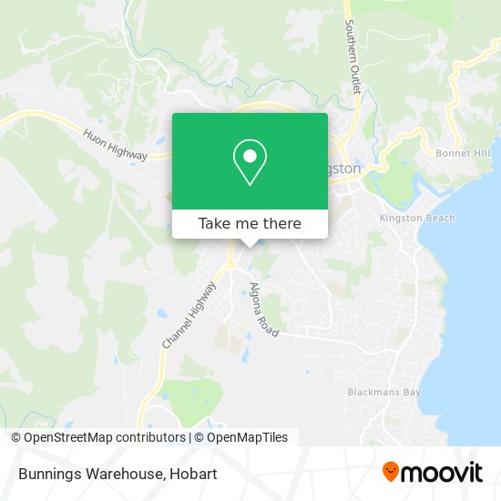Bunnings Warehouse map
