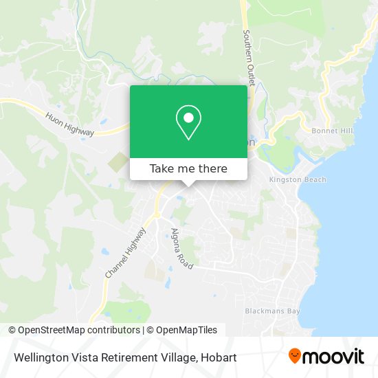 Wellington Vista Retirement Village map
