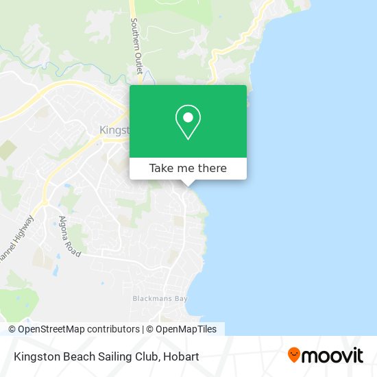 Kingston Beach Sailing Club map