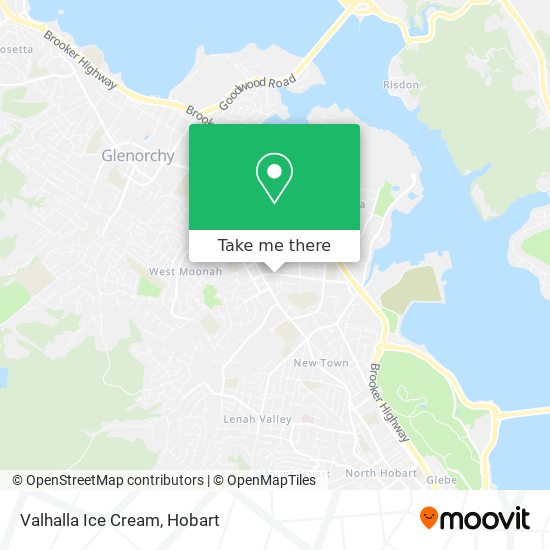 Valhalla Ice Cream map