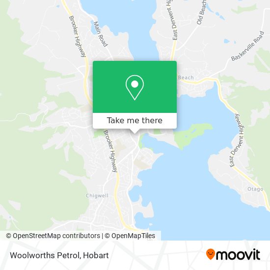 Mapa Woolworths Petrol