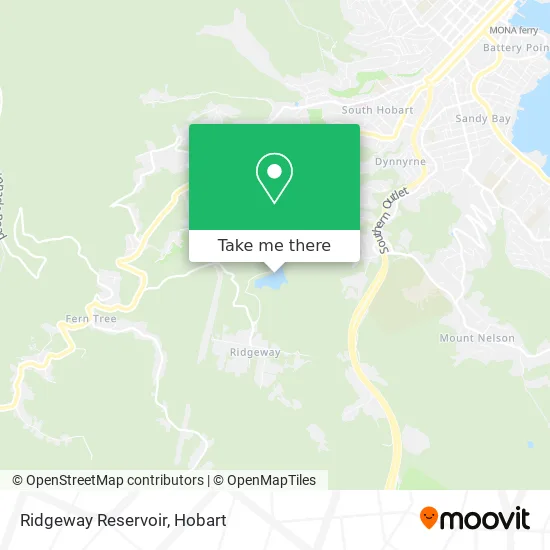 Mapa Ridgeway Reservoir