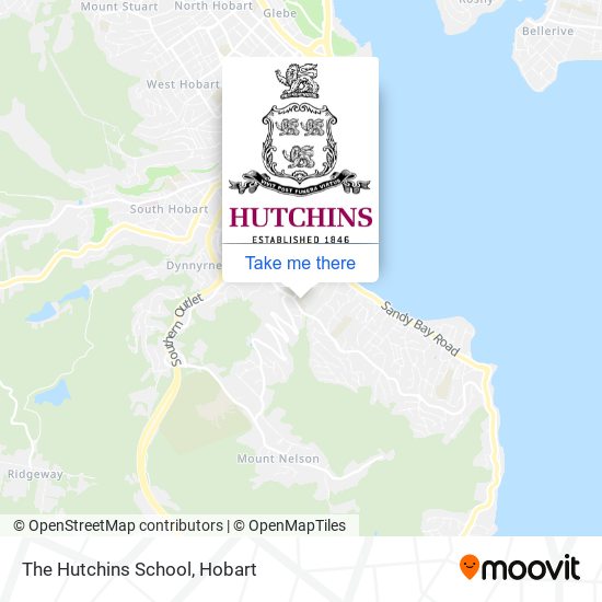 The Hutchins School map