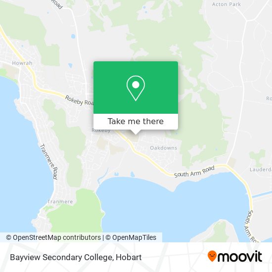 Mapa Bayview Secondary College