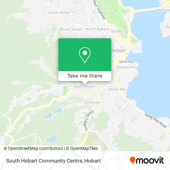 South Hobart Community Centre map