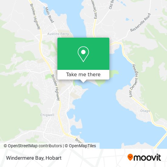 Windermere Bay map