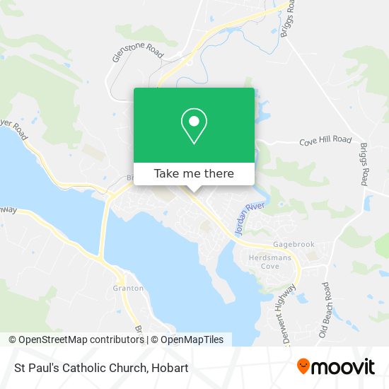 St Paul's Catholic Church map