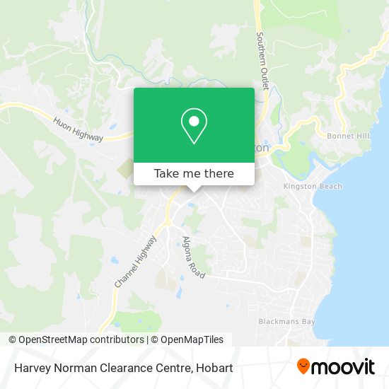 Harvey Norman Clearance Centre map
