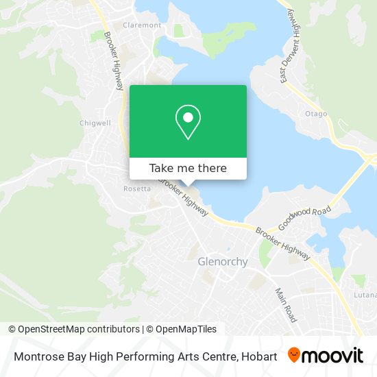 Mapa Montrose Bay High Performing Arts Centre