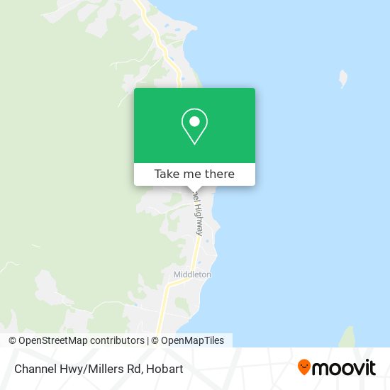 Mapa Channel Hwy/Millers Rd