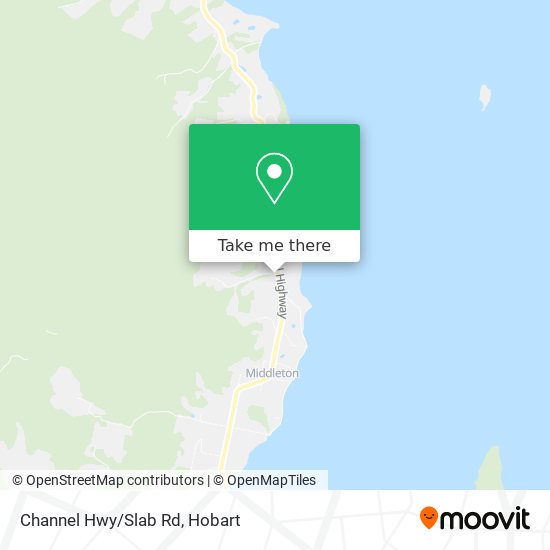 Channel Hwy/Slab Rd map