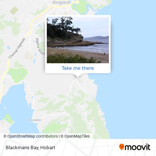 Blackmans Bay map