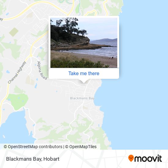 Blackmans Bay map