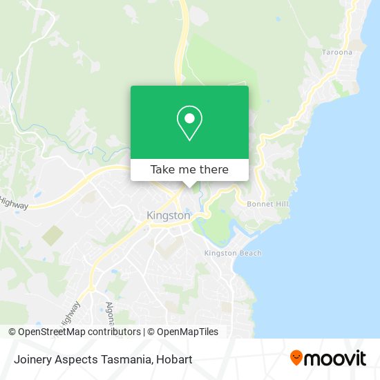 Joinery Aspects Tasmania map