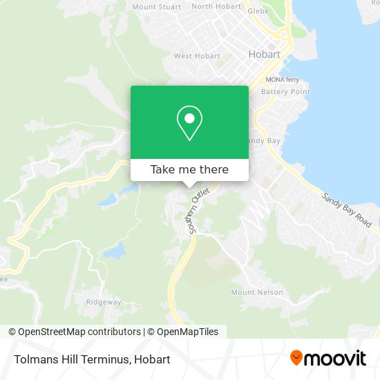 Tolmans Hill Terminus map