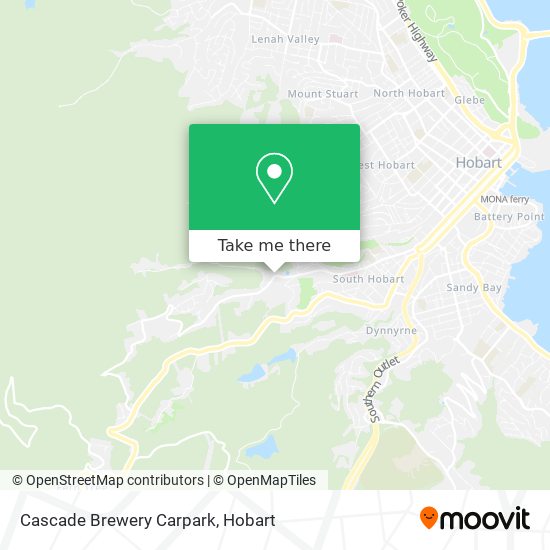 Cascade Brewery Carpark map