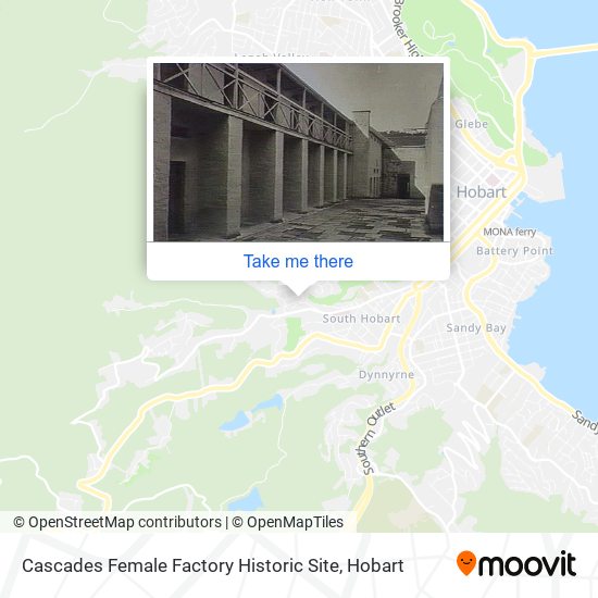 Cascades Female Factory Historic Site map