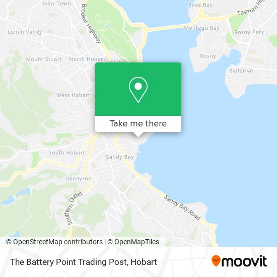 The Battery Point Trading Post map