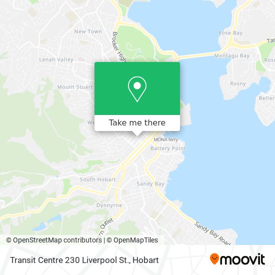 Transit Centre 230 Liverpool St. map