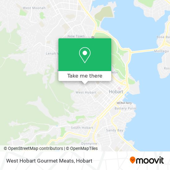 West Hobart Gourmet Meats map