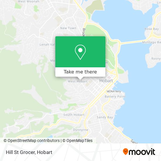 Hill St Grocer map